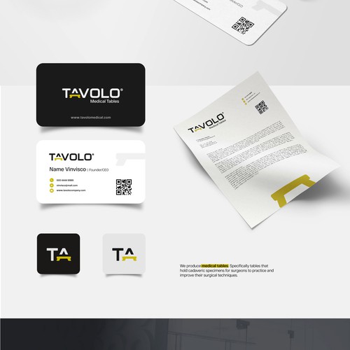 Medical Table Manufacturer Logo Design - Tavolo Design by Faveo®