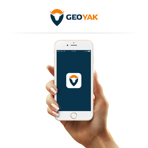 Yak-based logo for tech startup providing geospatial products and services Diseño de Man632