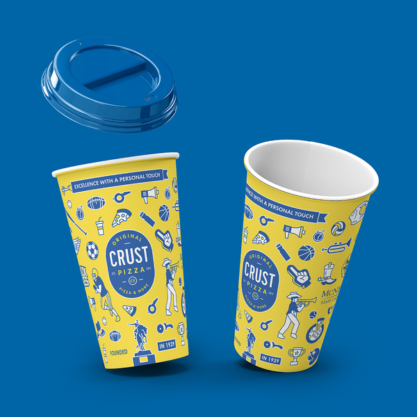 Mcneese University x Crust Pizza - Pattern Illustration