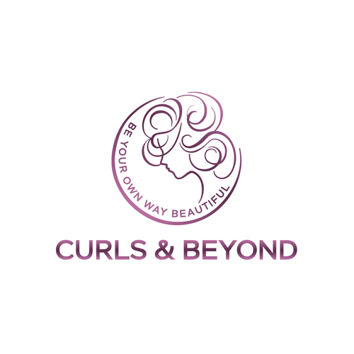 Logo for curly hair brand Diseño de designer Ha