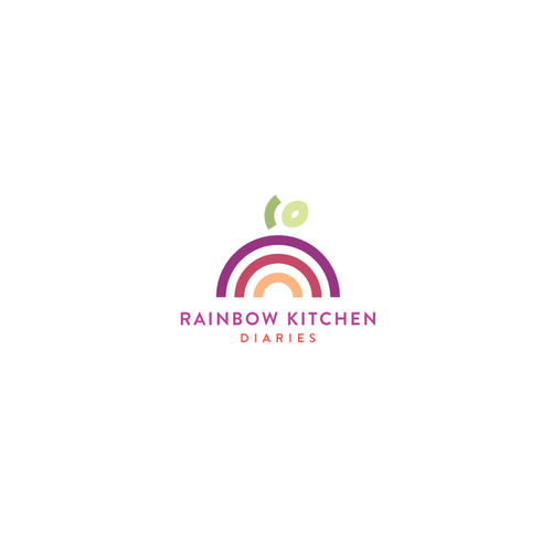 Create an elegant rainbow-based logo for new food blog Design by LisalyG