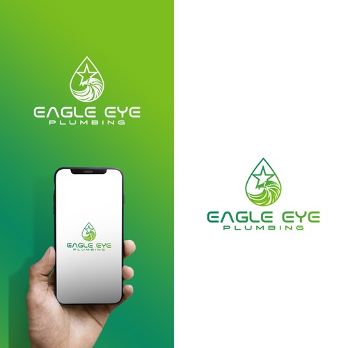 Eye catching and very marketable logo for plumbing company. The company name is Eagle Eye Plumbing Design by Nana445