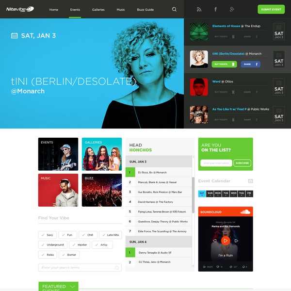 Design by Sebastian P titled "NiteVibe"