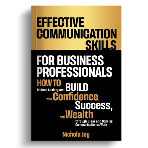 Design a book cover targeting  business professionals that want to enhance communication skills. Design by melsaber