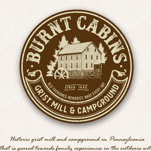 Vintage Logo for Pennsylvania Campground Design by DIX LIX MIX