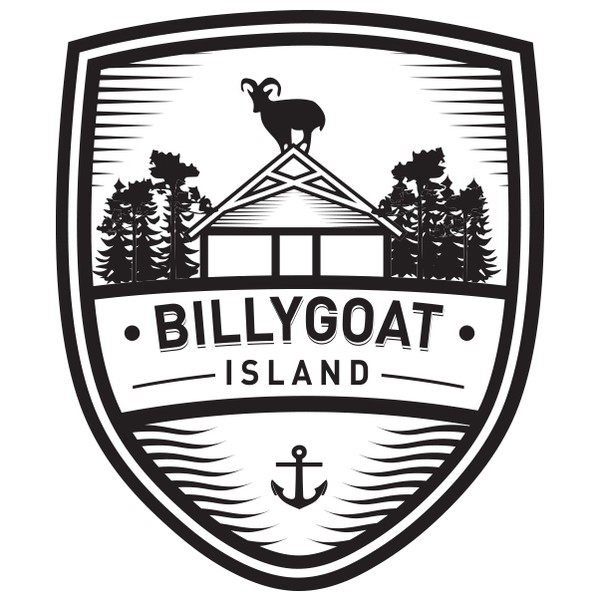Design by Dick Justice titled "logo for Billygoat Island"