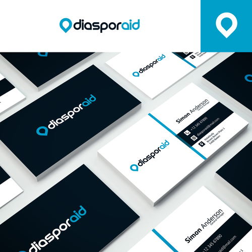 Design a powerful logo for diasporaid, an impact-oriented network/platform for expats Design by InTuos Pro