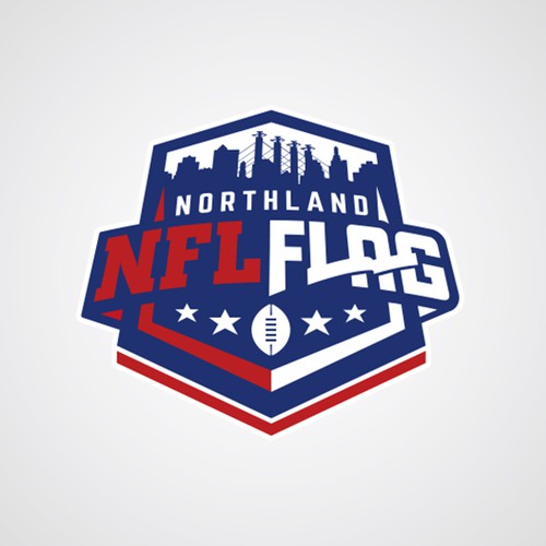 Enticing youth sports nfl flag league shield, Logo design contest