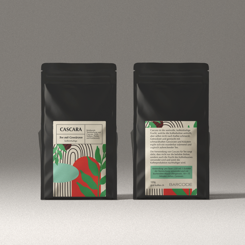 Cascara tea label Design réalisé par just.chaosofart