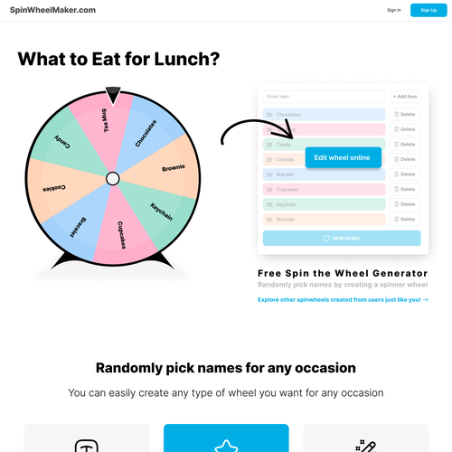 Food Spinner Wheel - Food Wheel Generator will help you choose in seconds  by BravoWheel