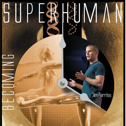 "Becoming Superhuman" Book Cover Diseño de Alfronz