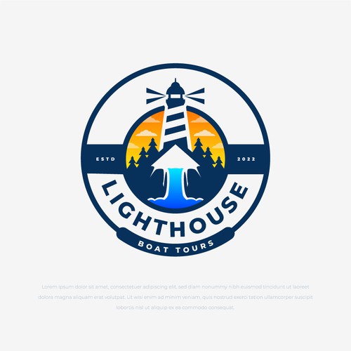 Lighthouse Boat Tours-ontwerp door harrysvellas