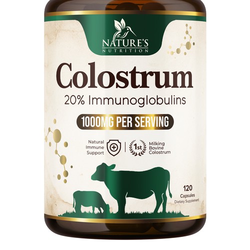 Powerful, Colostrum Design Needed for Nature's Nutrition Design by UnderTheSea™