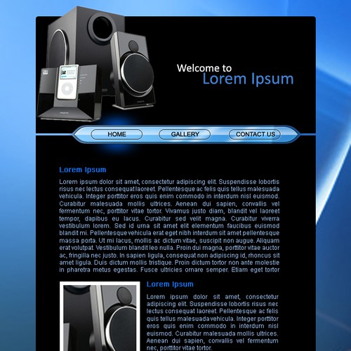 1-3 Page Website Template Design von Boneless Bangus