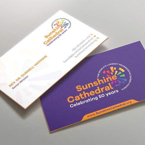 Business Card for Growing Progressing LGBTQ Church Design by kaylee CK