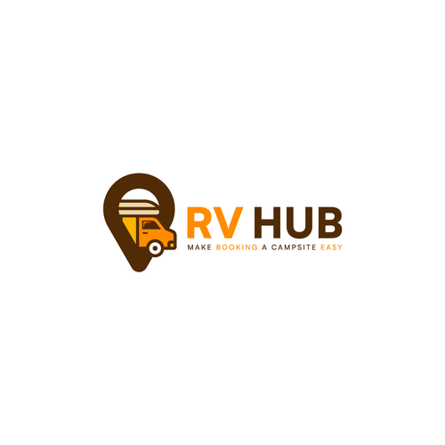 RV Hub, a campsite booking company Design by MrBaba