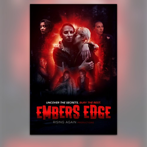 EMBERS EDGE - Captivating Movie Poster for our Thriller / Suspense / Drama Design by tusiah