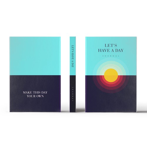 Minimalistic pinterest vibe for a self help journal cover Design by Trivuj