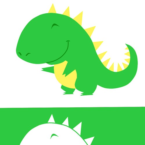 draw a cute T-REX icon/mascot Réalisé par Kuroi yuki