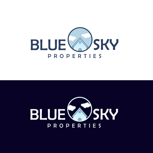 Create a Logo! Blue Sky Properties Design by X O X O