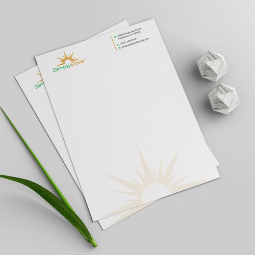 "Renewable Energy Company Letterhead" Design réalisé par √Pro Designer»