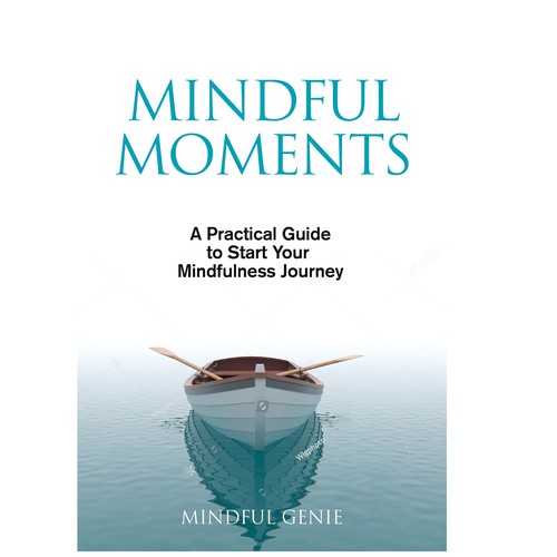 Catchy book cover design for my mindful meditation book. Design by Shivaal