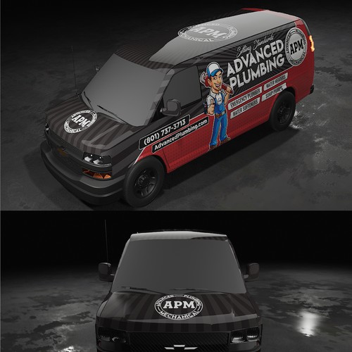 Looking for an eye catching Plumber van wrap Design by icon89GraPhicDeSign