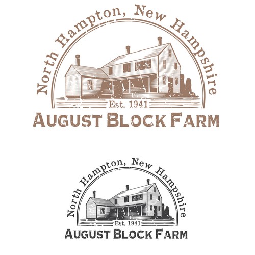 Create a vintage logo for a New England farm!!! Design by citra1988