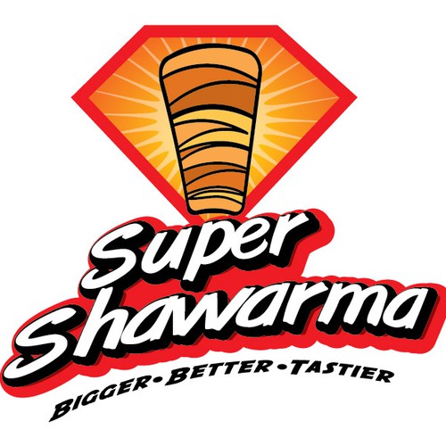 logo for Super Shawarma Diseño de Yzen Cheah