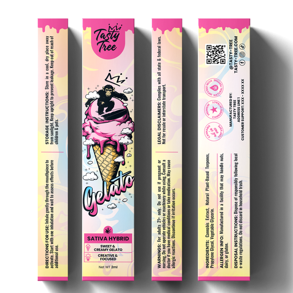Vape Packaging Designs for Tasty Tree 
