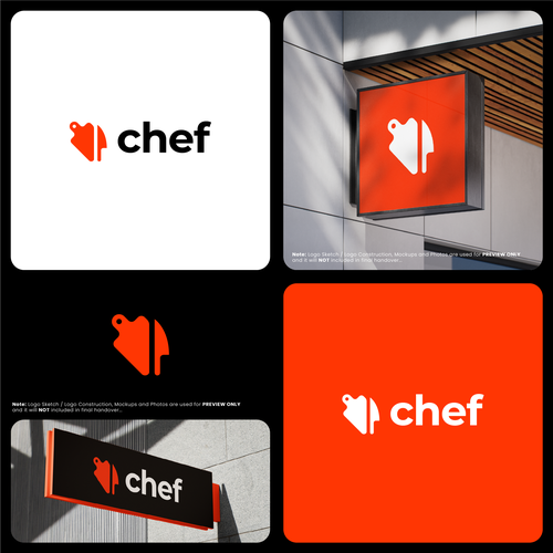 "CHEF": Food & Cooking Social Media Logo Design by mariadesign78