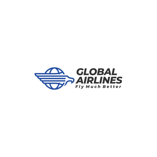 Take off! A Brand New Global Airline logo! Design by [_MAZAYA_]