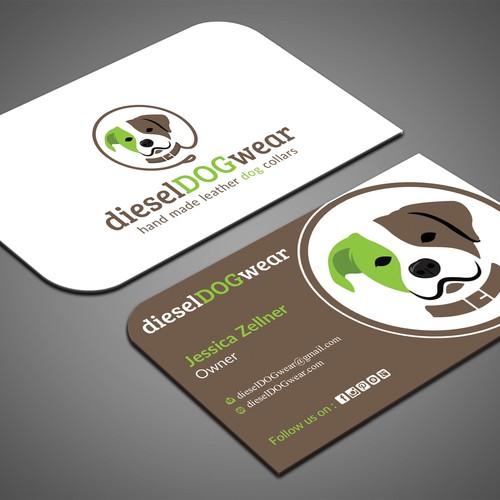 Design a stunning business card for a dog loving company Design by Nuhan Enterprise IT