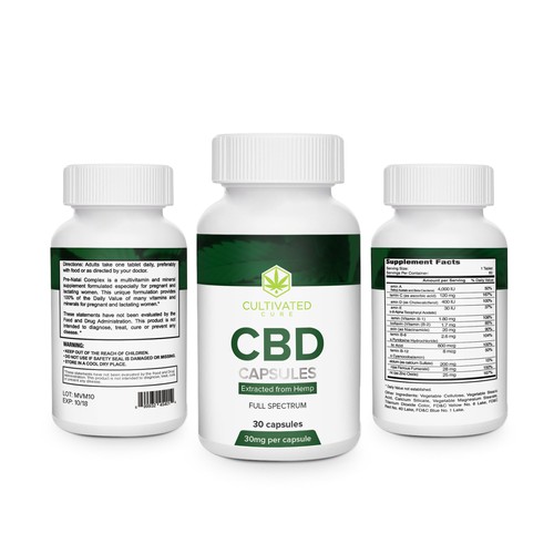 Label design for a CBD product Design by creationMB