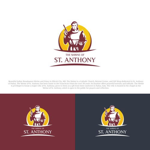 Create engaging new logo for the Catholic Shrine of St. Anthony Design by PinkPanda12