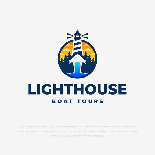 Designs Lighthouse Boat Tours Logo design contest