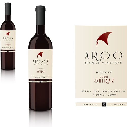Sophisticated new wine label for premium brand Diseño de alexa101