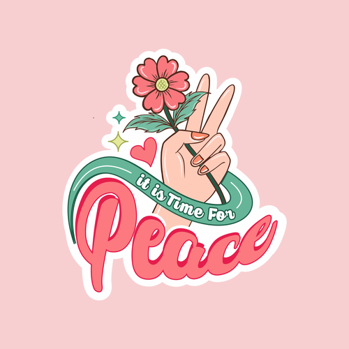 Design A Sticker That Embraces The Season and Promotes Peace Ontwerp door azabumlirhaz