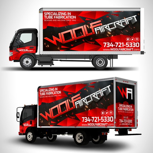 Design our box truck wrap! Design by Artpaper ✪