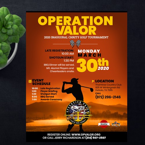 FLYER - Veteran's Charity Golf Tournament Design by ektadevesh