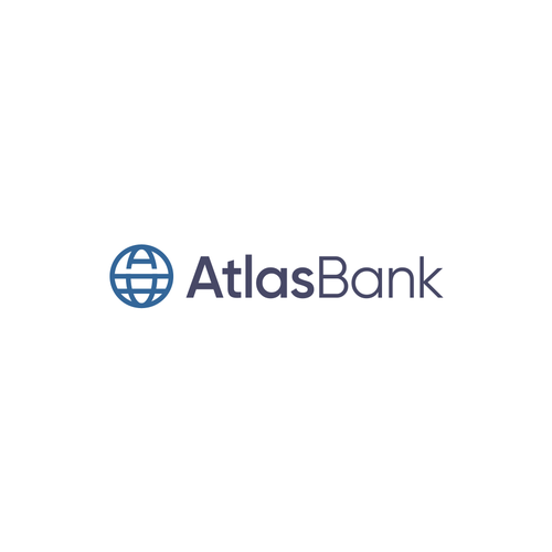 Logo for Atlas Online Bank. Design by -Alya-