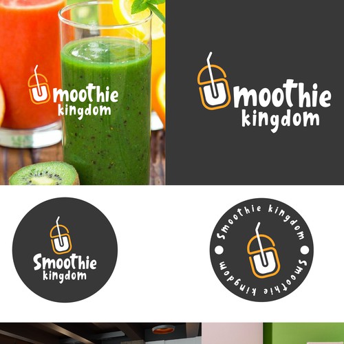 Logo for New Restaurant: Smoothie Kingdom Diseño de Itsanidesign