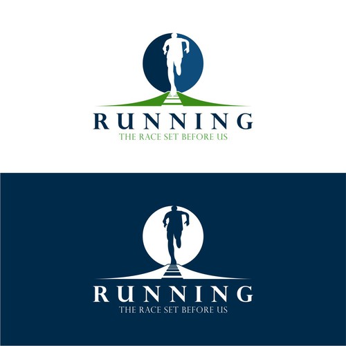 Logo for theme of the year - Running the Race Diseño de glasvakia