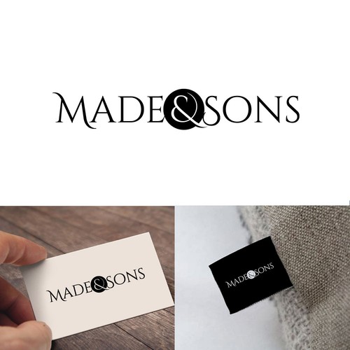 Luxury Meets Ease: Logo & Card Design for Made & Sons Design by 369 Design