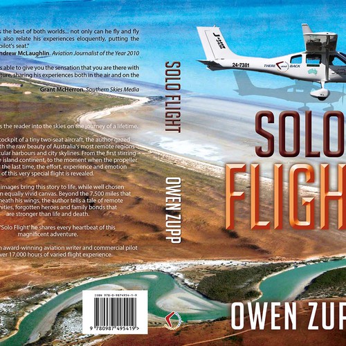 Solo Flight. Design an awesome book cover that captures the adventure of flight. Design by LilaM