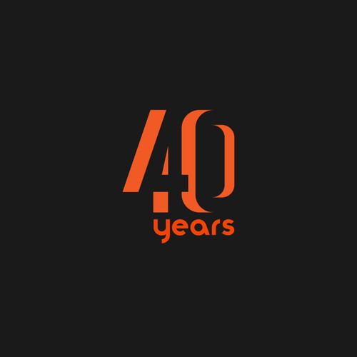 Looking for a modern, expressive 40 years jubilee logo Design by shumada