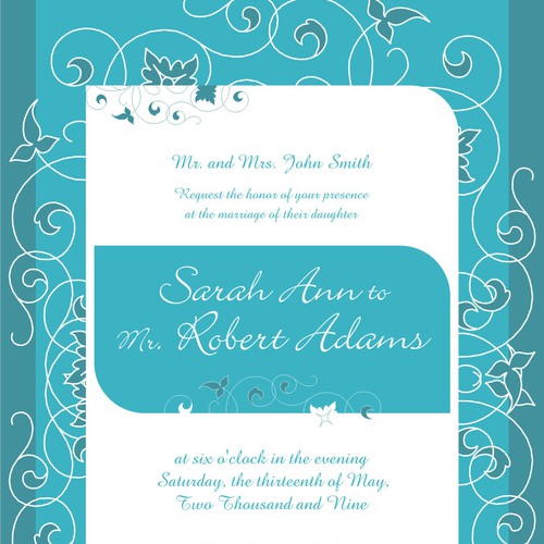 Letterpress Wedding Invitations Ontwerp door neeraj sarna