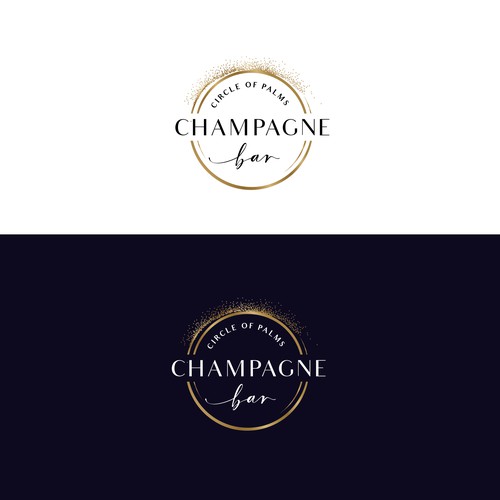 Luxury and modern Champagne Bar logo Design by tetrimistipurelina