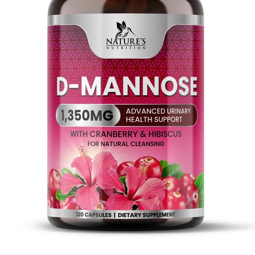 Colorful D-Mannose Design Needed for Nature's Nutrition Design réalisé par GayanMH