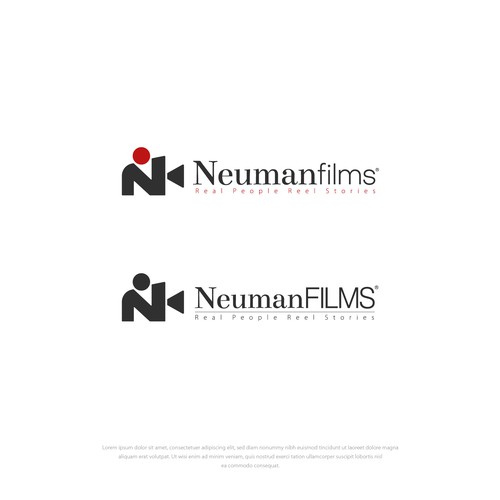 Logo for Documentary Film Company - NeumanFilms (Real People Reel Stories) Ontwerp door the ann.